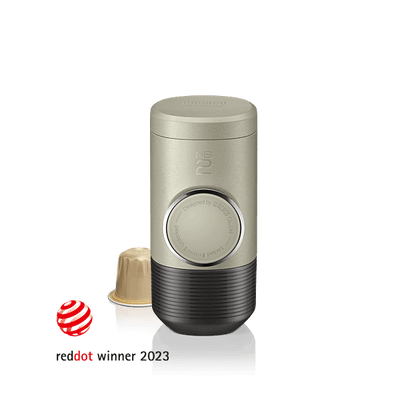 WACACO Minipresso NS2 Portable Espresso Machine for Nespresso Original Capsules, 18 Bar, Hand-Powered – Stone Beige