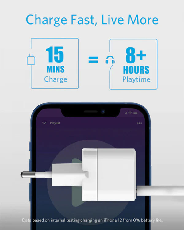شاحن أنكر PowerPort III 20W Cube - شحن سريع ومحمول