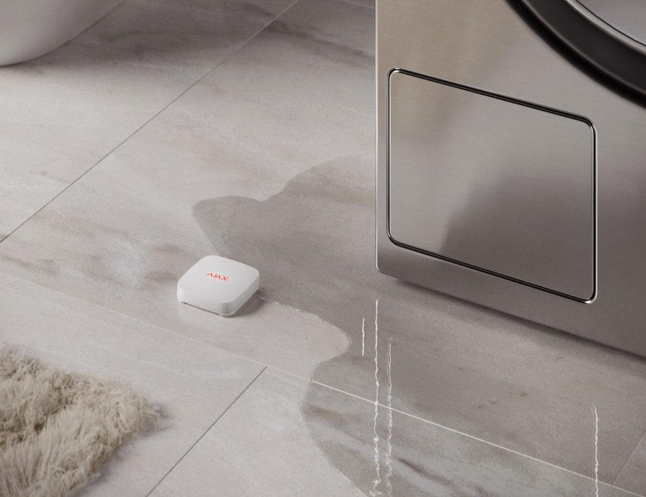 من اجاكس Leaksprotect كاشف تسرب لاسلكي قابل للعنونة باللون الأسود