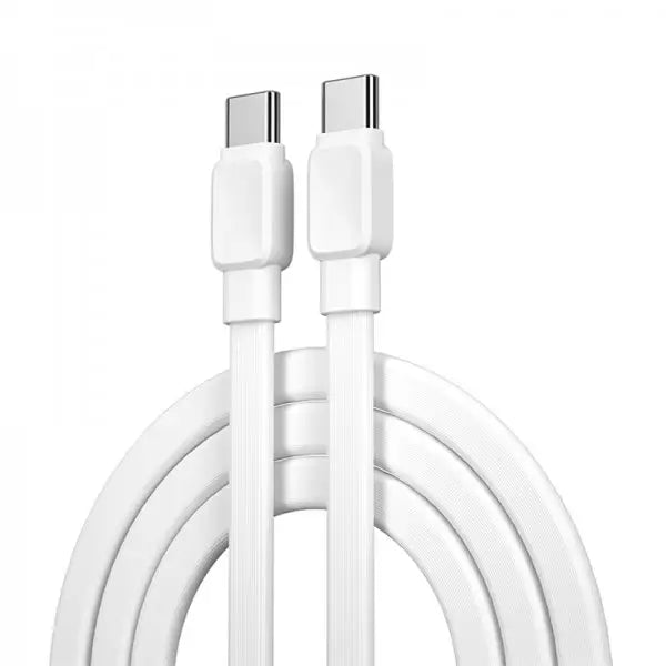 WiWU Wi-C004 Bravo 60W PD Type-C to Type-C Flat Charging Cable 1m