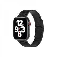 WIWU WI-WB009 سوار ساعة مغناطيسي بنمط ألياف الكربون لساعة IWATCH مقاس 42-49 مم