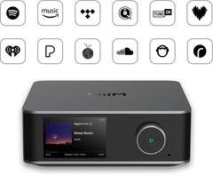 WiiM Ultra Hi-Res Music Streamer with 3.5-Inch Touchscreen, HDMI ARC & Phono - Grey