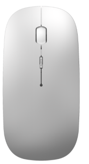 WIWU WM101-C Wimice Lite Wireless Mouse – 2.4GHz, Quiet Clicks, 300mAh Battery, Silver