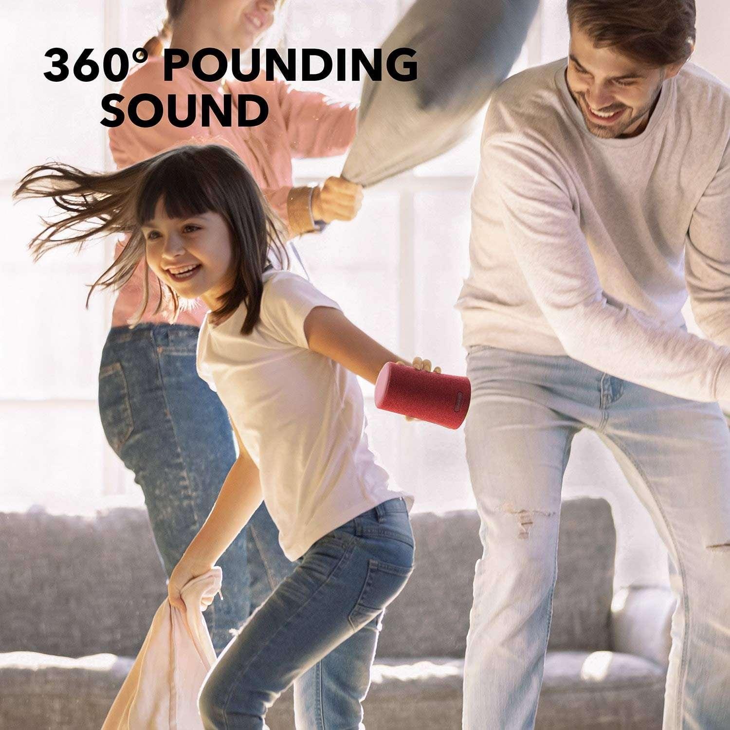 Anker Soundcore Flare Mini 360° Sound & LED Party Lights - Red & Blue