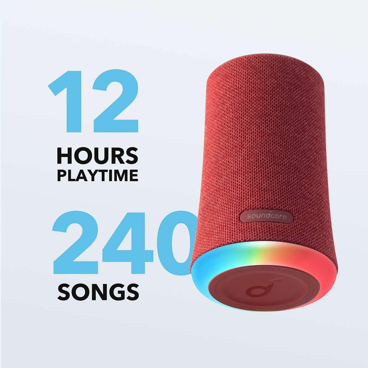Anker Soundcore Flare Mini 360° Sound & LED Party Lights - Red & Blue