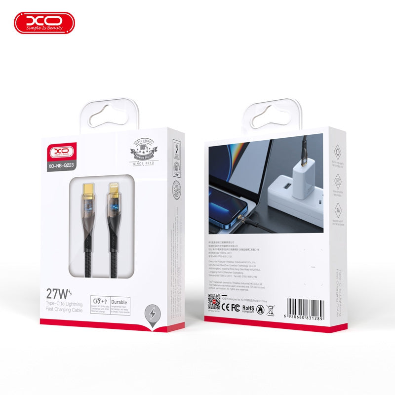 XO NBQ223 Type-C to Lightning Cable for iPhone/iPad