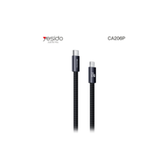 YESIDO CA206P C-L 27W Braided Flat Data Cable