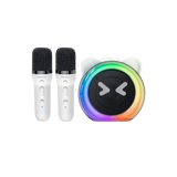 Yesido YSW36 2-Piece Karaoke Microphone Bluetooth 5.3 RGB Wireless Speaker - White