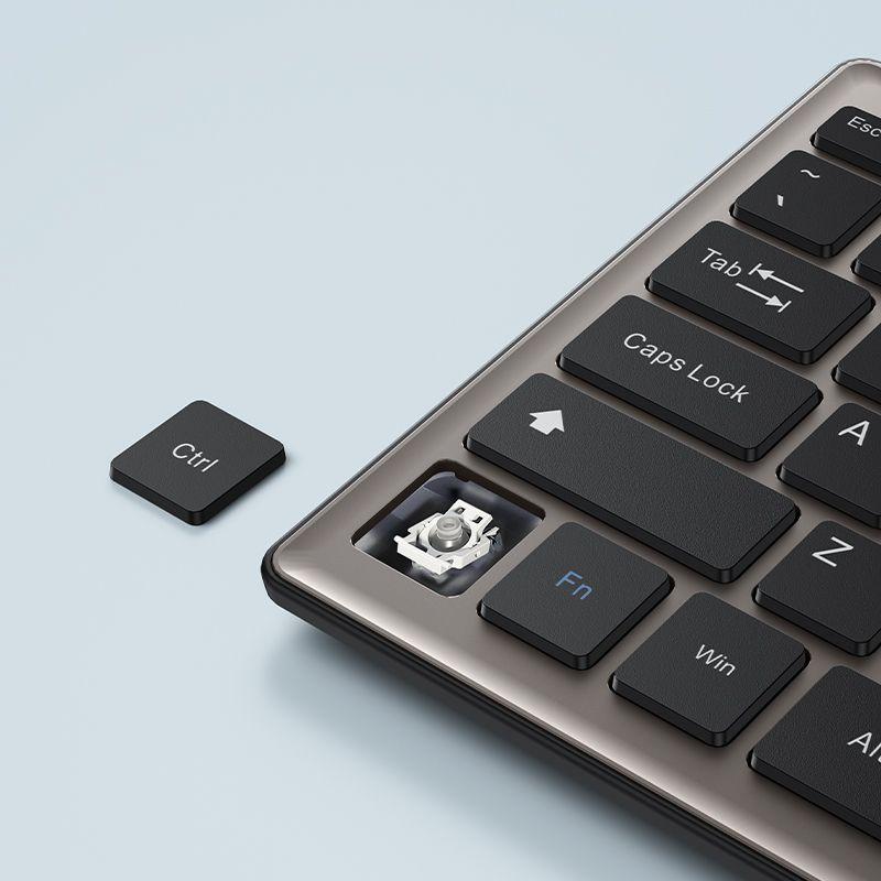 لوحة مفاتيح لاسلكية يسيدو بتصميم مريح واتصال مستقر - أسود