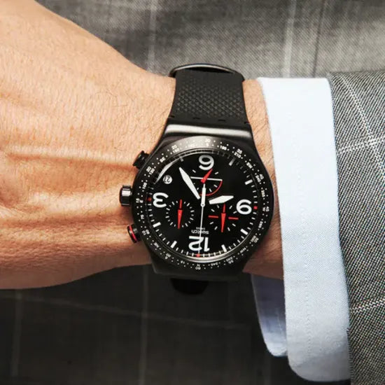 Swatch Men Watch BLACK IS BACK YVB403