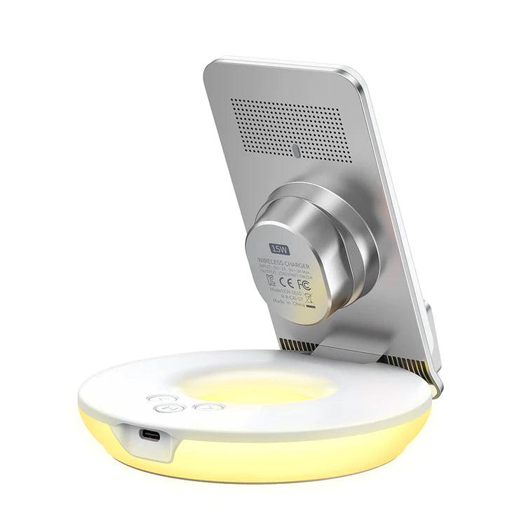 شاحن لاسلكي مكدودو لسطح المكتب متعدد الوظائف - أبيض