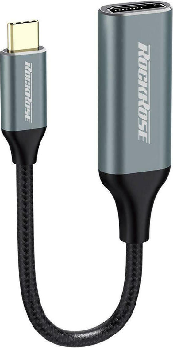 Rockrose USB-C male to HDMI female Converter Gray