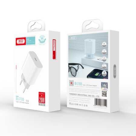 شاحن حائط XO L77 PD 20W 1x USB-C أبيض