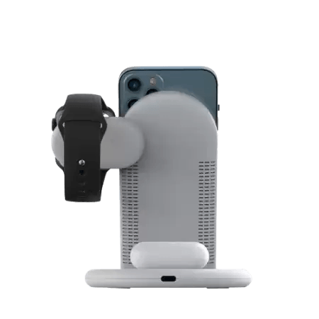 شاحن لاسلكي وحامل هاتف باور أير 3 في 1 من ويوو