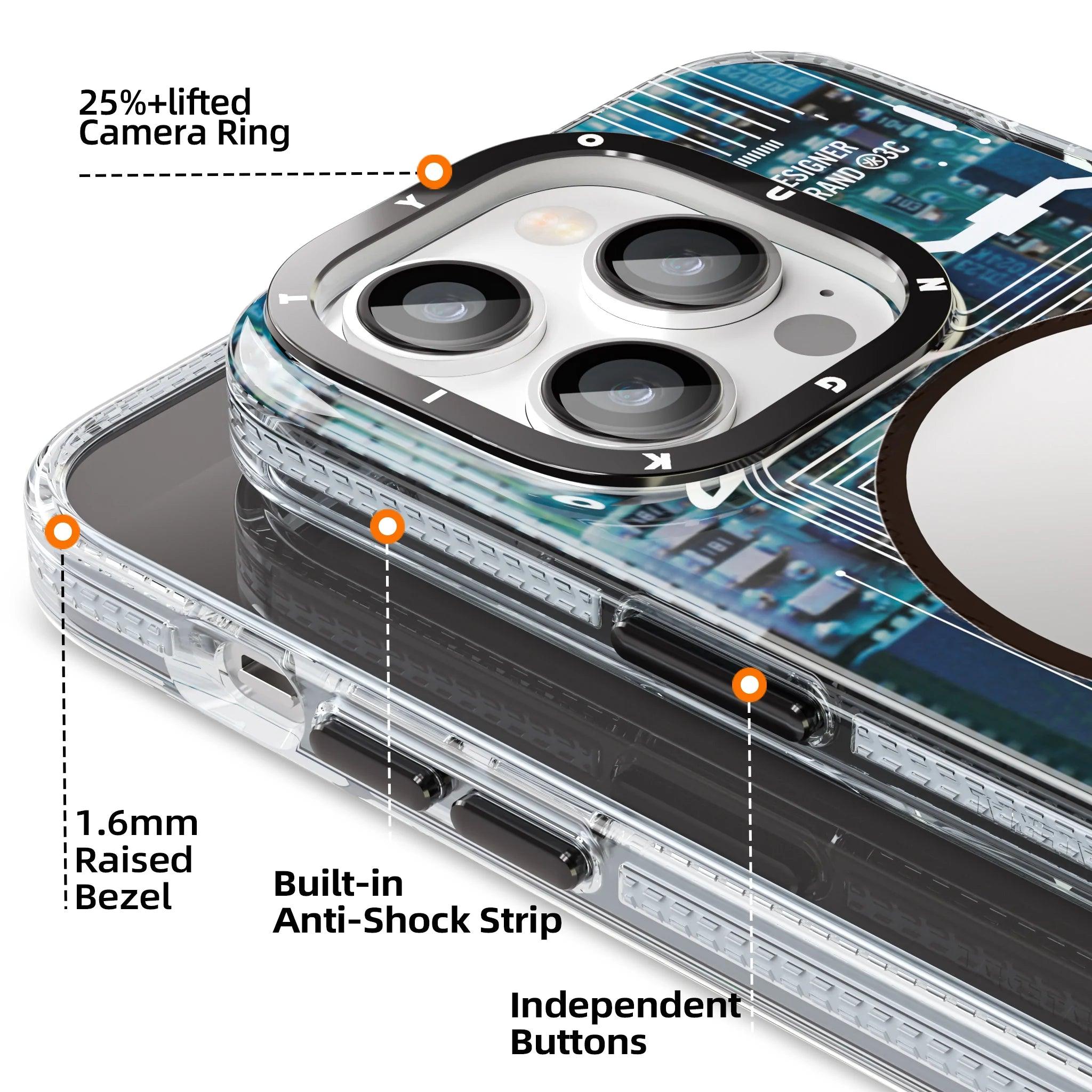 دائرة Youngkit Futuristic Circuit المطورة المضادة للسقوط Magsafe iPhone 13 pro Max