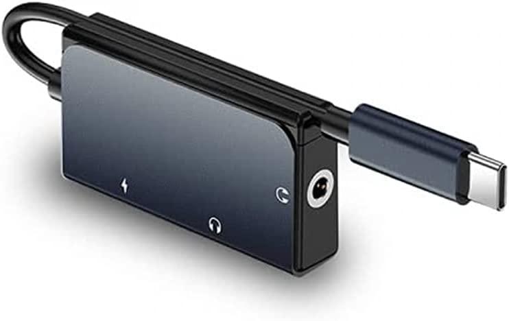 محول صوت ويوو برو من تايب سي إلى تايب سي و3.5 مم - رمادي LT02