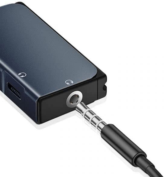 محول صوت ويوو برو من تايب سي إلى تايب سي و3.5 مم - رمادي LT02