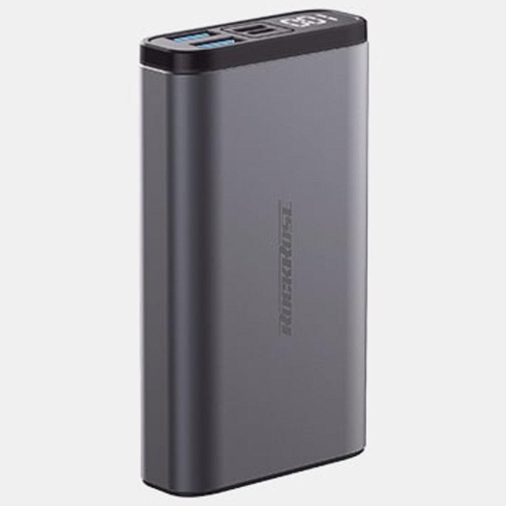 Rockrose Assassin 10 Pro Wired Power Bank, 3 Ports, 10000mAh, Grey