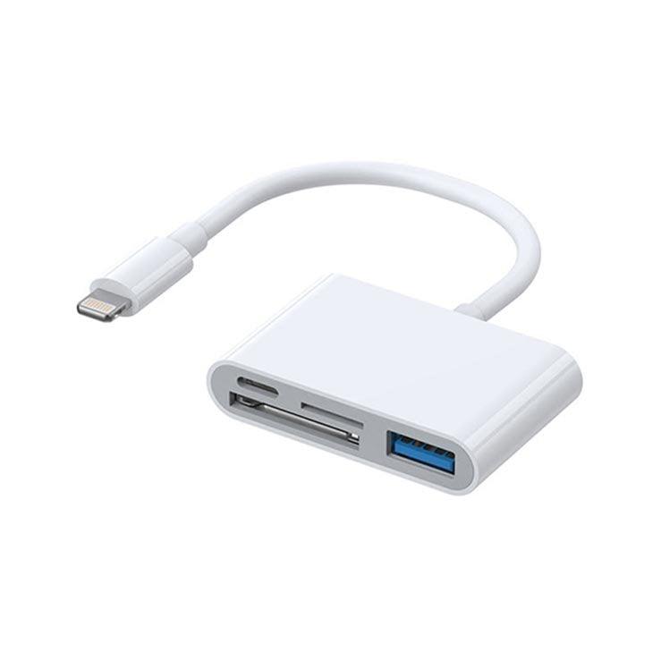 Joyroom Lightning to USB OTG card reader 12cm - White