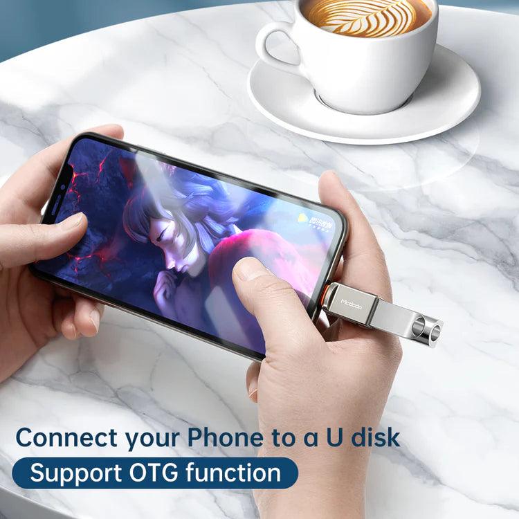 محول مكدودو يو إس بي إيه 3.0 إلى لايتينج أداء سريع - رمادي