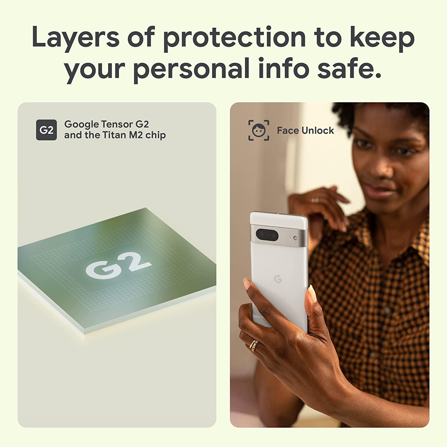 هاتف Google Pixel 7-5G بنظام أندرويد - 128 جيجابايت/8 جيجابايت