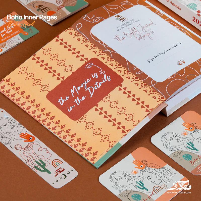 فيروزي - مجموعة هدايا أجندة 2023 - فتاة بوهو