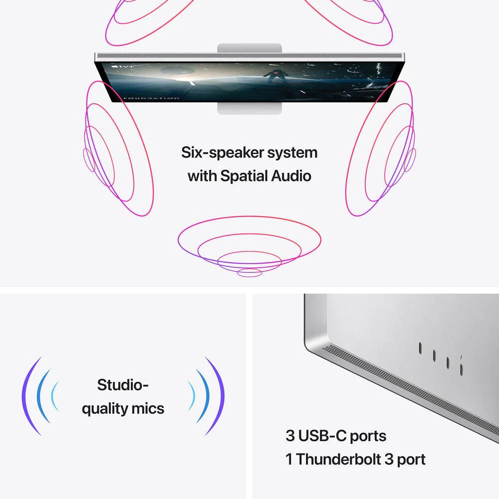 شاشة Apple Studio - زجاج Nano-Texture - حامل قابل للتعديل في الارتفاع والإمالة