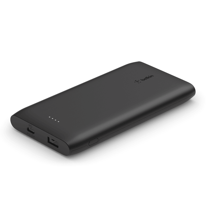 Belkin 10K USB C 18W PD Power Bank & Cable Fast Dual Charging - Black