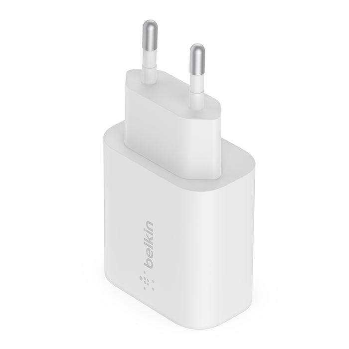 Belkin 25W USB C PD Wall Charger Fast & Efficient Charging - White
