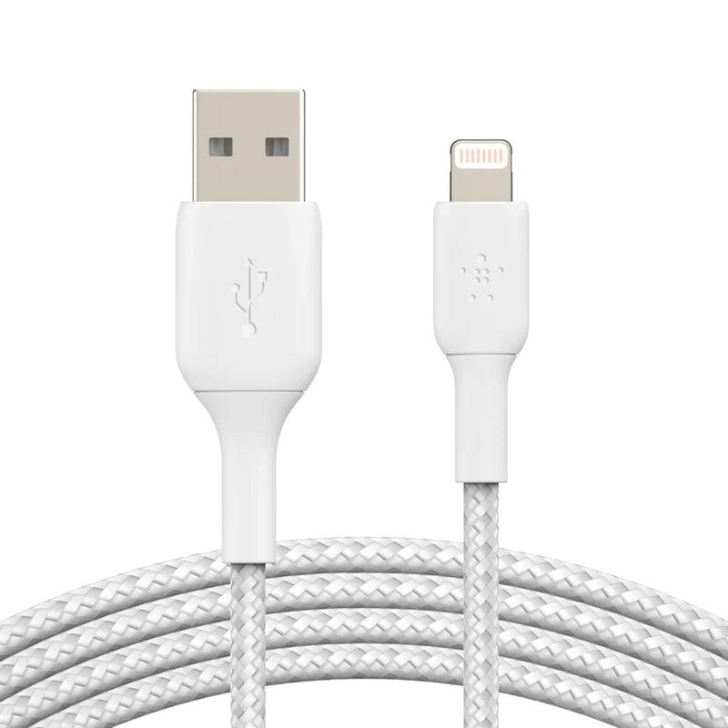 Belkin BOOST CHARGE™ Lightning to USB-A Cable Braided - White