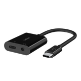 Belkin RockStar™ Audio & USB C Charge Adapter 60W Fast Charge - Black