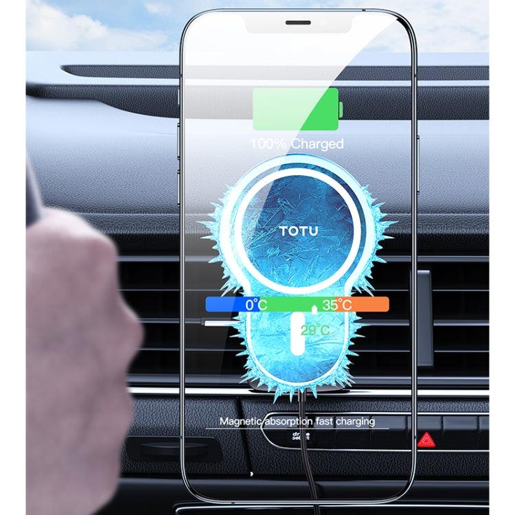 شاحن سيارة لاسلكي بقوة 15 وات من سلسلة Speddy CACW-051 من TOTU DESIGN مع كابل