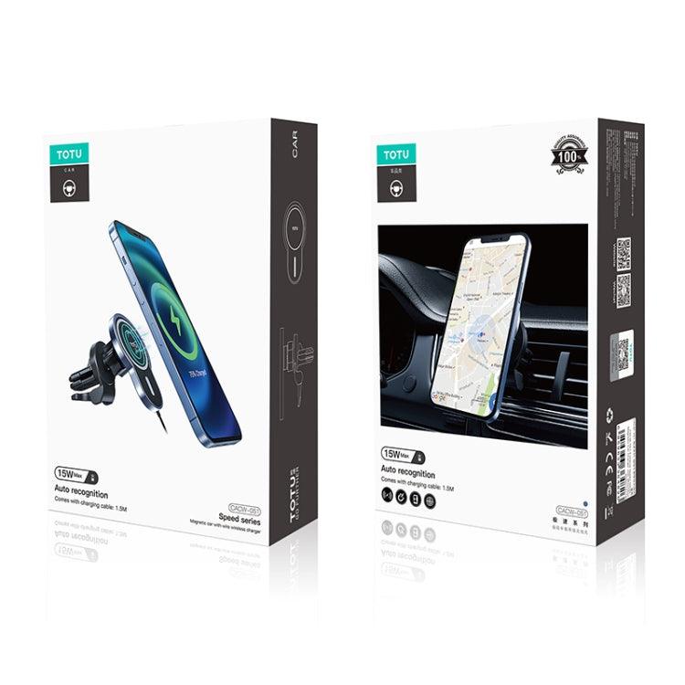 شاحن سيارة لاسلكي بقوة 15 وات من سلسلة Speddy CACW-051 من TOTU DESIGN مع كابل
