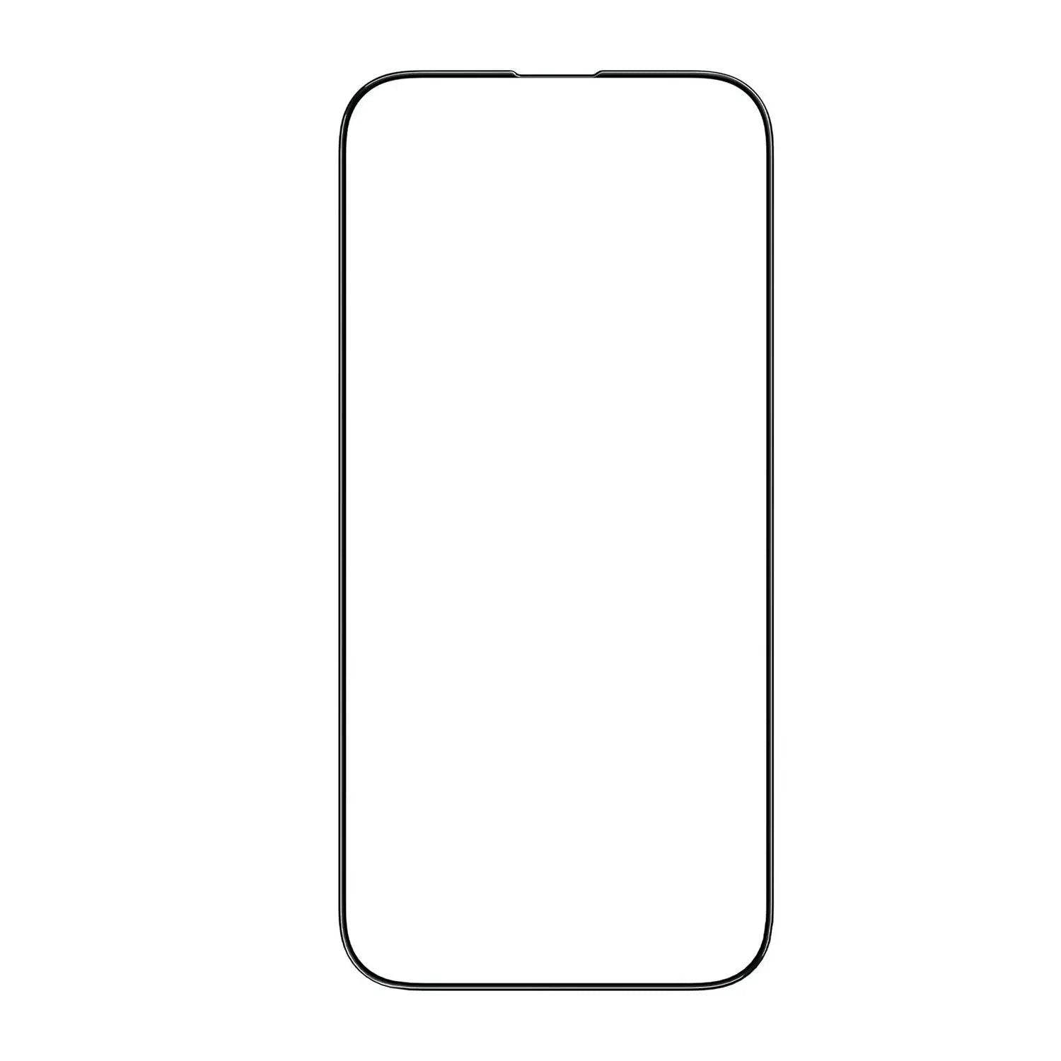 Green 9H Steve Glass Strong Full Screen Protector for iPhone 14 Pro ( 6.1" ) - Clear