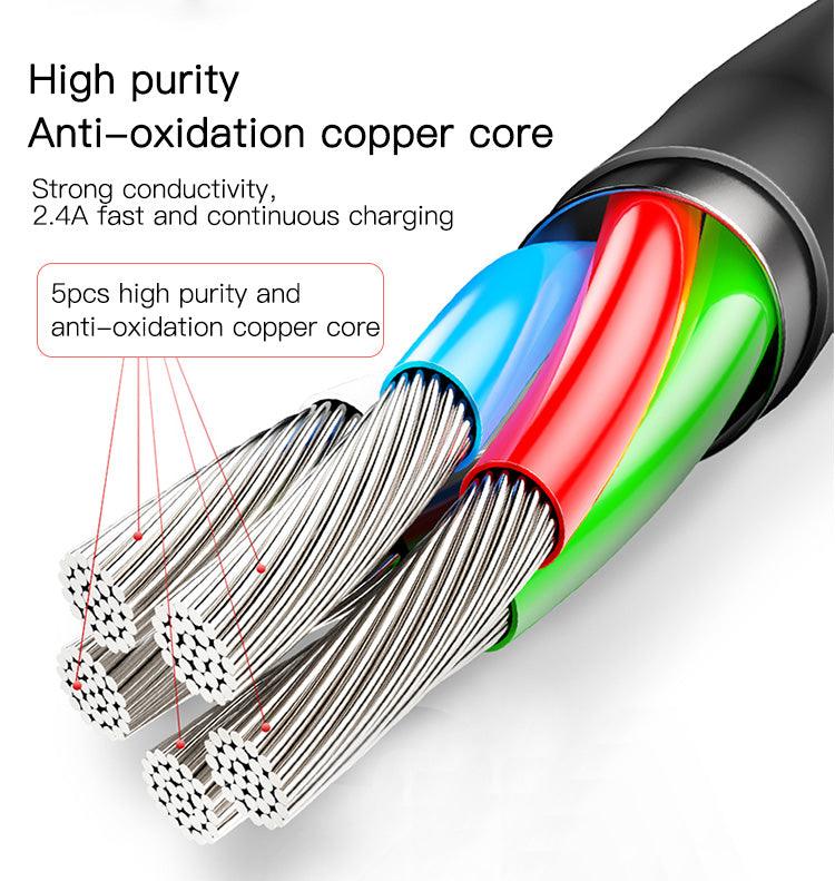 محول يسيدو للشحن والاستماع باستخدام أجهزة لايتينج - أسود