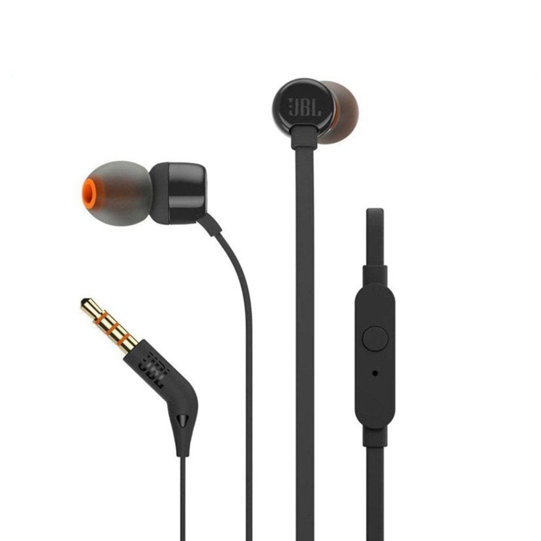 JBL Tune 110 In-Ear Earbuds with Mic - Black