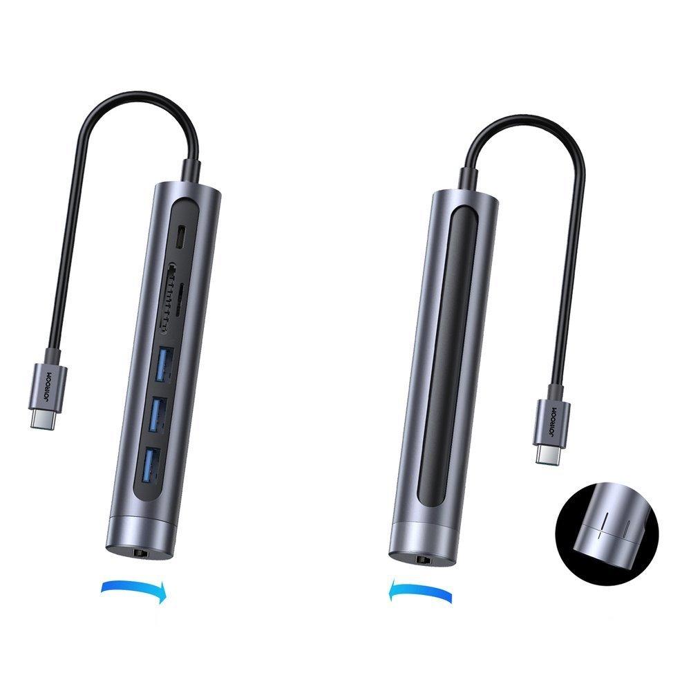 Joyroom 7 in 1 USB C Hub 100W 4K HDMI USB 3.0 SD Slots