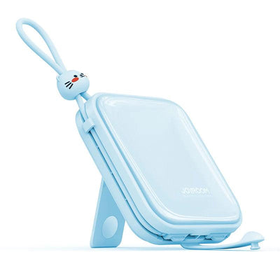 Joyroom JR L008 JR L009 10000mAh Powerbank with Built in Cables - Blue