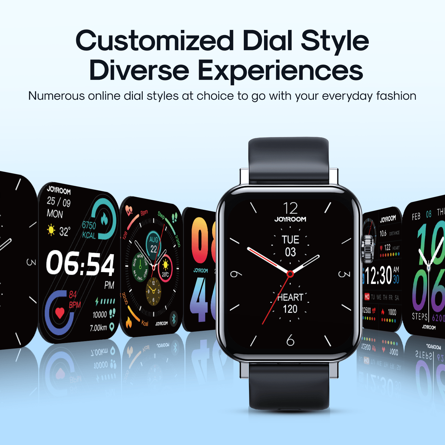 JOYROOM JR-FT5 Fit-Life Series Smart Watch (Answer/Make Call) Black - كارت Cart.JO - جوسيل JoCell جوسيل