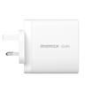 MOMAX ONEPLUG GaN 140W Triple Output Fast Charger - White