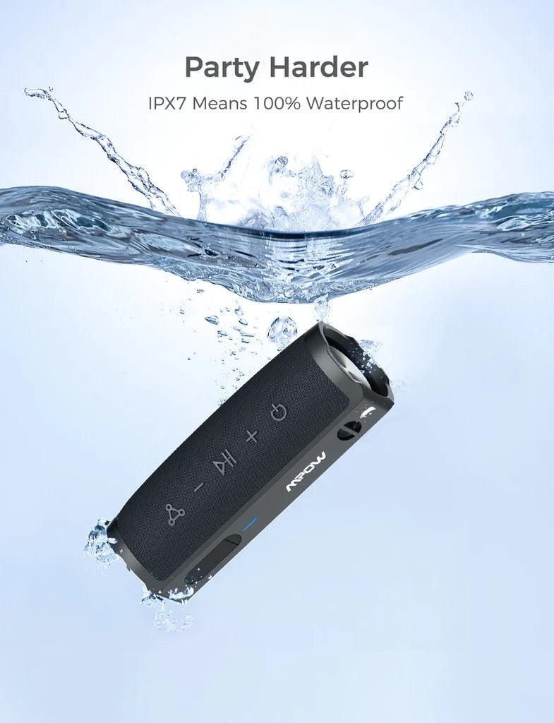 مكبر صوت بلوتوث MPOW R9 بقوة 24 وات، أسود