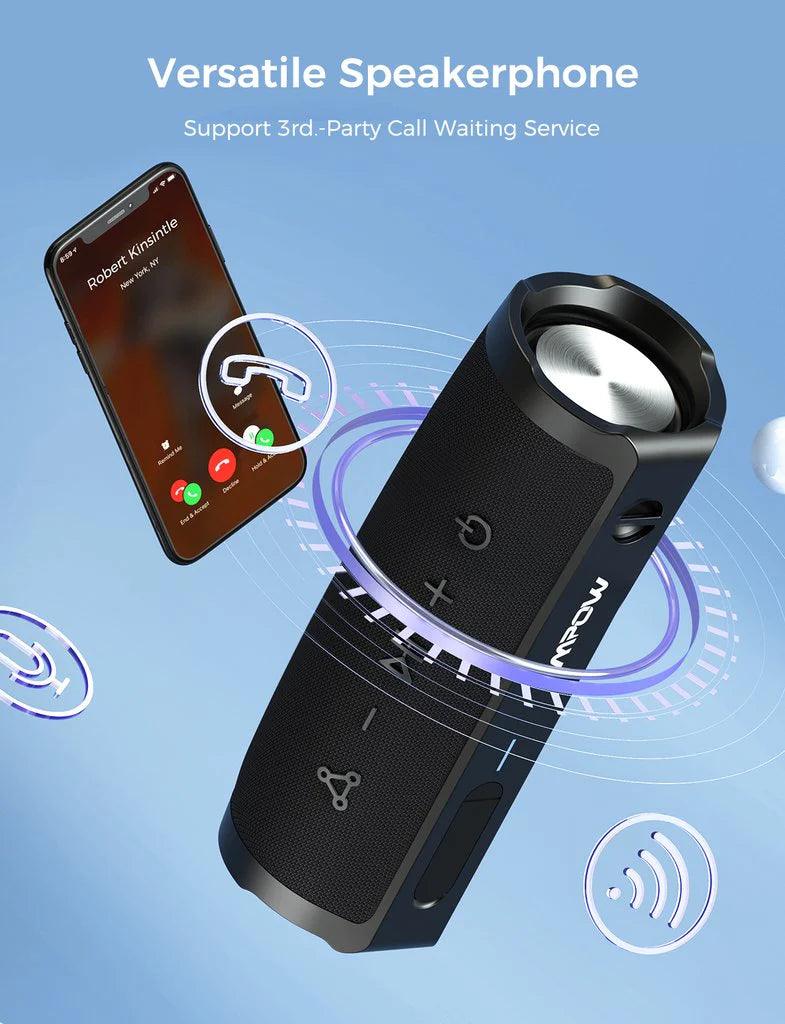 مكبر صوت بلوتوث MPOW R9 بقوة 24 وات، أسود