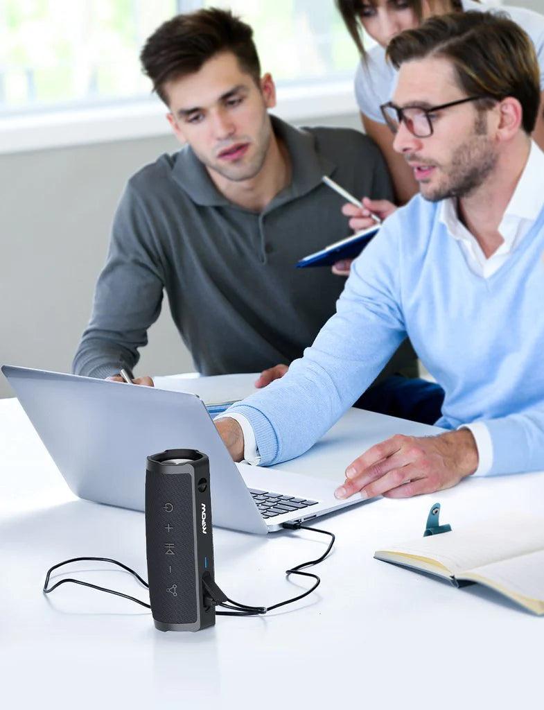 مكبر صوت بلوتوث MPOW R9 بقوة 24 وات، أسود