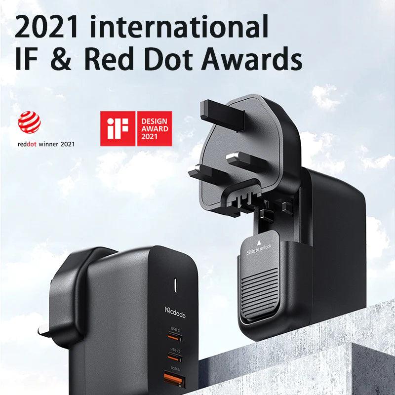 Mcdodo 65W GaN Fast Charger Dual Type C & USB with 60W Cable