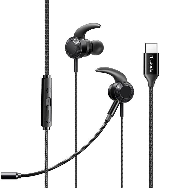 Mcdodo Digital Gaming Earphones for Type C Enhanced Sound- Black