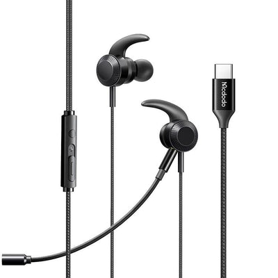 Mcdodo Digital Gaming Earphones for Type C Enhanced Sound- Black