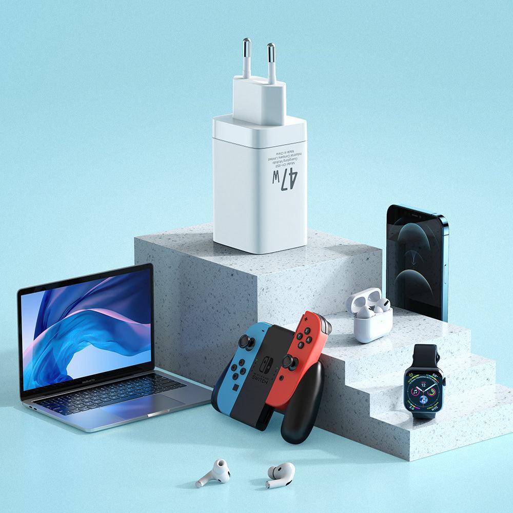 Mcdodo GAN 47W Mini Fast Charger Dual Output