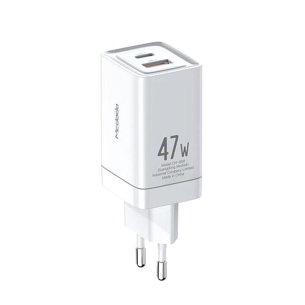 Mcdodo GAN 47W Mini Fast Charger Dual Output - White