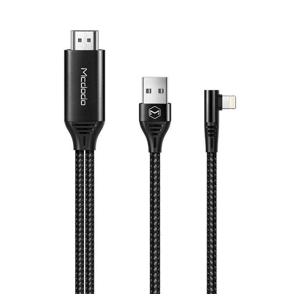 Mcdodo Lightning to HDMI Cable 2M Plug & Play 4K Ultra HD - Black