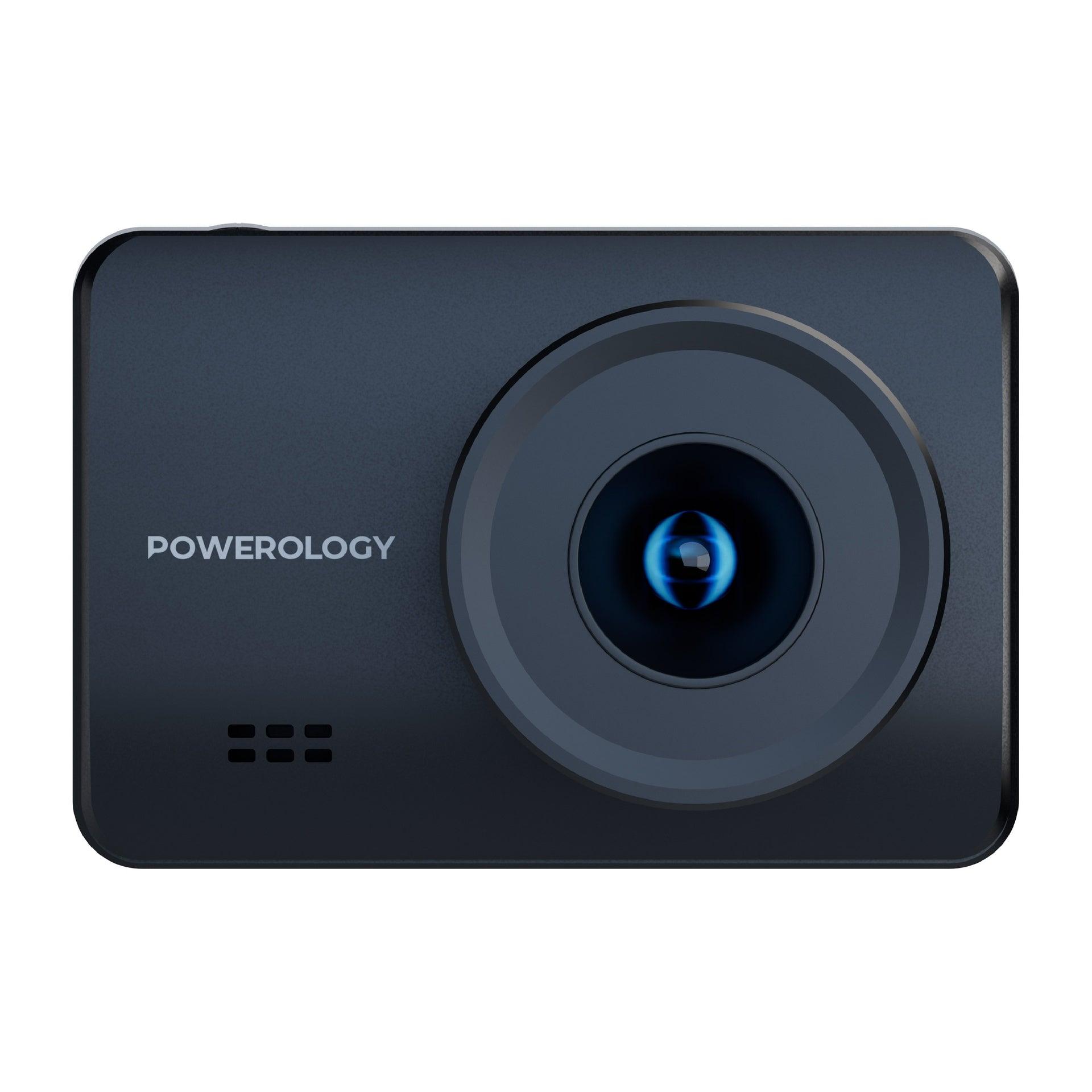 كاميرا Powerology Dash Camera بدقة Full HD 1080P - لون أسود